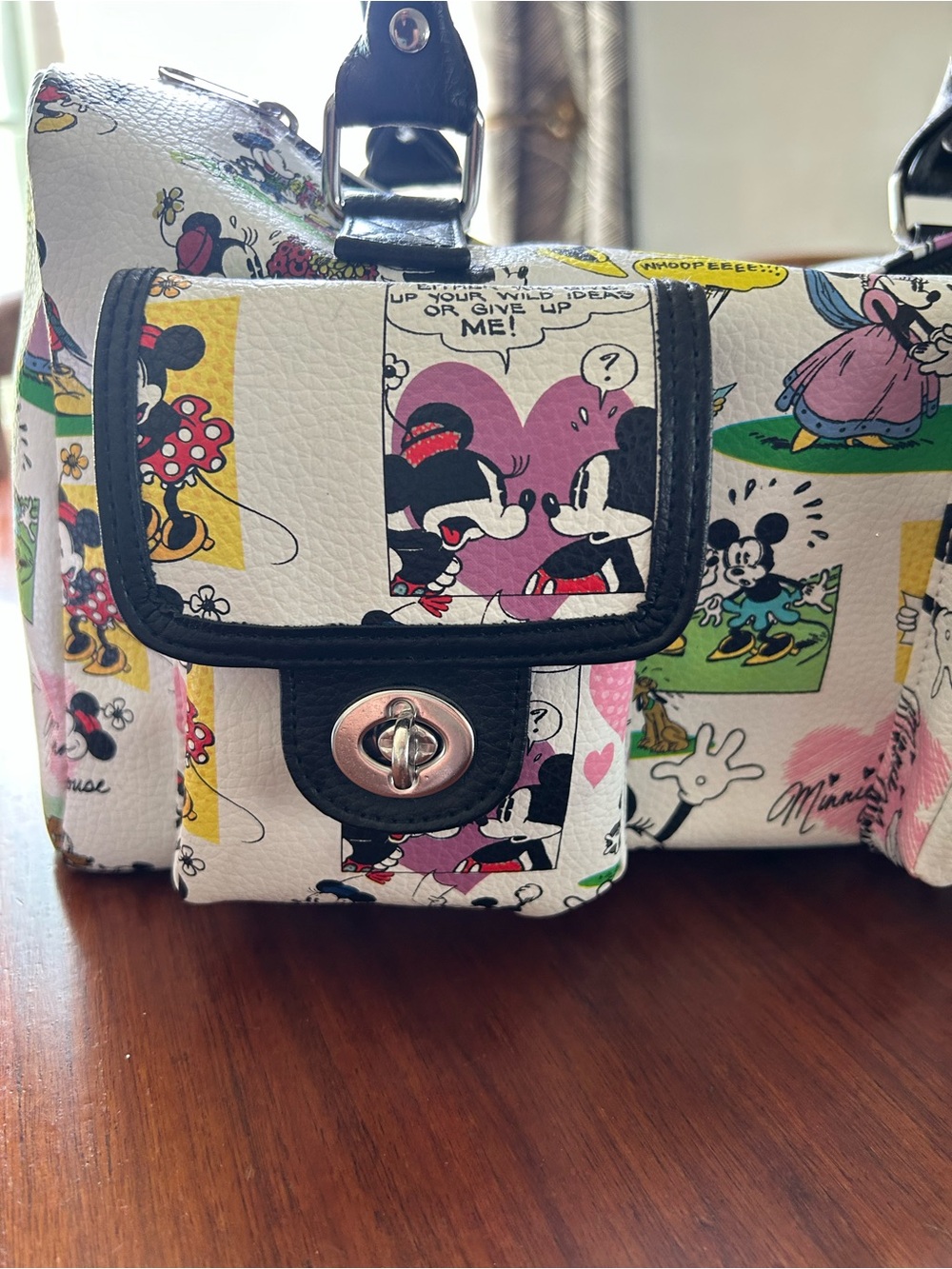 Disney Minnie & Friends Comic Satchel - White, Black, Red, Yellow, Pink, Green - Picture 6 of 9